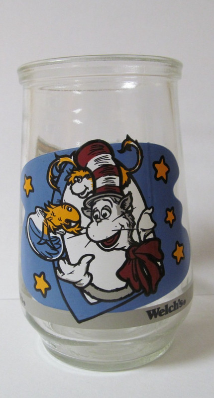 Vintage 1996 Welch’s Jelly Jar DR. SEUSS No. 6 CAT IN THE HAT, NORVAL & Friend
