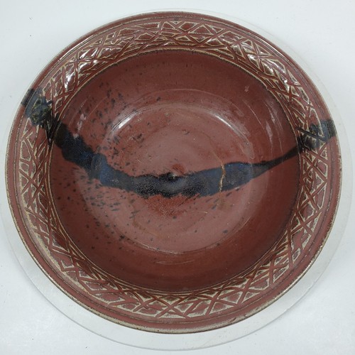 Vintage Birch Breeze Potter Large Ceramic Bowl Signed ART Pottery