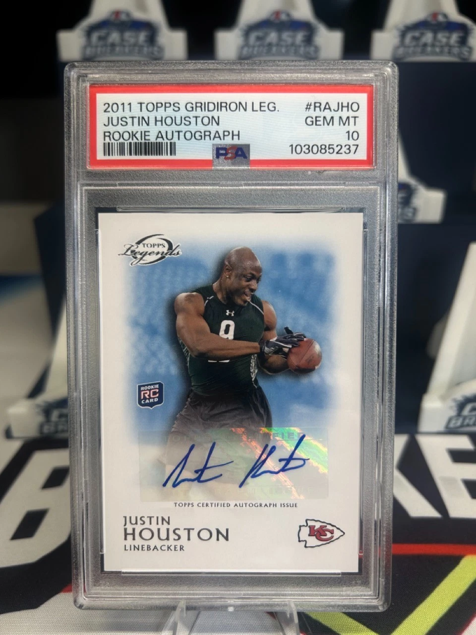 Justin Houston Topps Gridiron Legends Rookie Autograph #RAJHO Base
