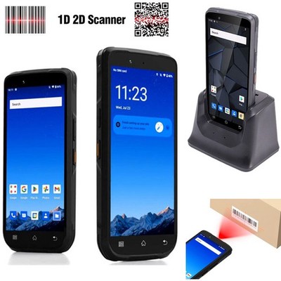2D Barcode Scanner 4G LTE Rugged Phone Handheld PDA Android 12 Mobile NFC Unlock