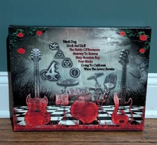 Screen Print on Canvas 12" x 14" - Led Zepplin Tribute -1970's