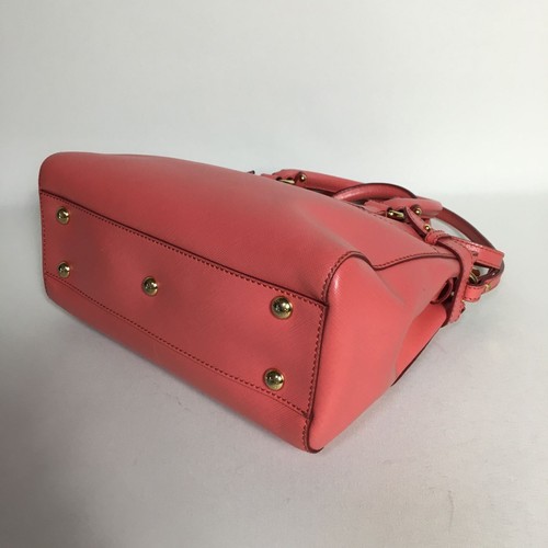Salvatore Ferragamo Salmon Pink Leather 2WAY Bag Gancini Authentic Women's Hand - 第 6/9 張圖片