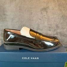 Cole Haan Haverhill Penny Loafers Women's Size 7 B Black Leather Flat Shoes New
