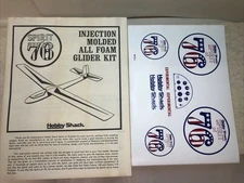 Vintage Hobby Shack Spirit of 76 Foam Molded Model WS-76 New In Box 📦