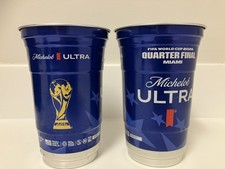 2 x England v Norway Miami Michelob Ultra Beer Pint Cups FIFA World Cup 2026 USA