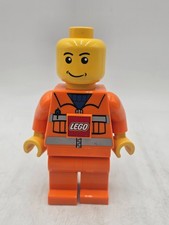 Vintage 2009 Lego City 8" Construction Worker, LED Dynamo Torch Flashlight