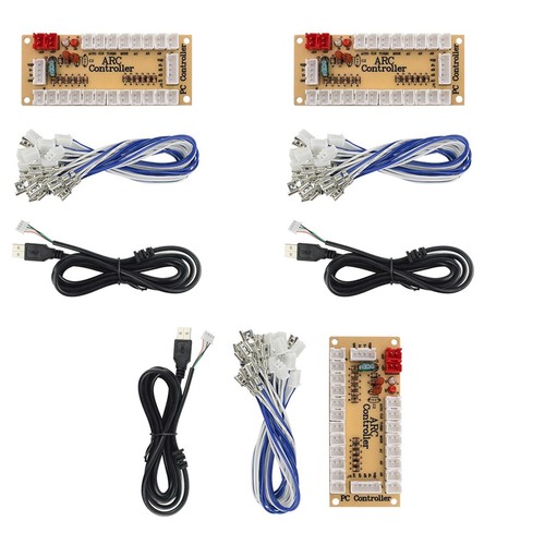 3 juegos de codificador USB de retardo cero para botones de joystick arcade PC cables de 4,8 mm hágalo usted mismo - Imagen 2 de 8