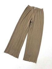 ISSEY MIYAKE PLEATS PLEASE Beige Long Pants Size 2 Basic