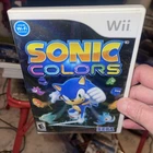 Sonic Colors (Nintendo Wii, 2010) COMPLETE W Manual Tested Free Ship