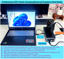 AG02 eGPU External Graphics Card Dock 800w Po...