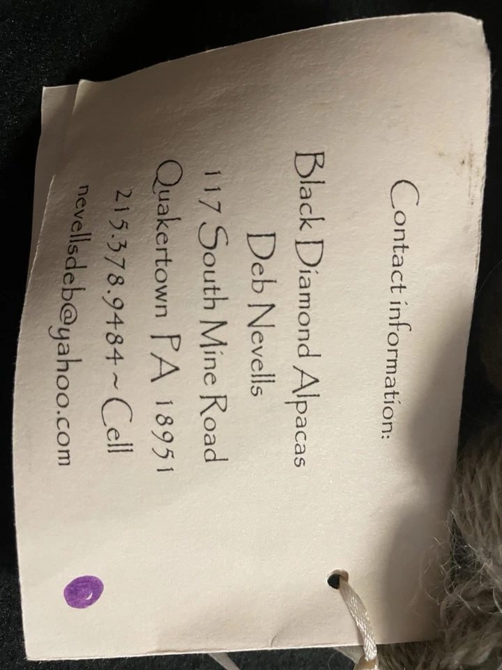 Hilo de alpaca diamante negro Foto 4 de 4