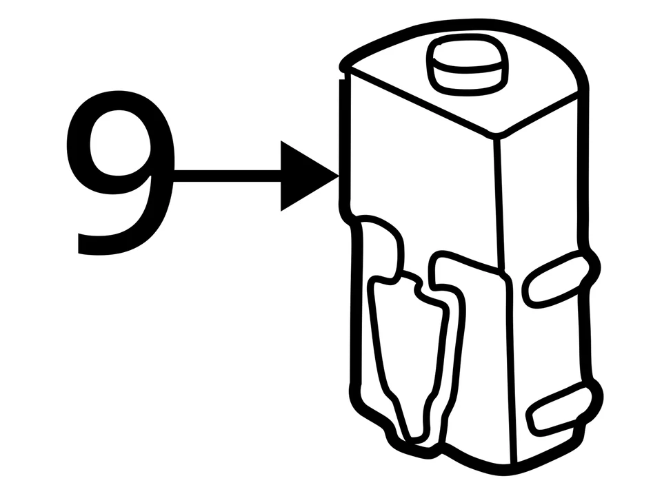 1998-2002 Honda Accord Radiator Coolant Overflow Expansion Tank Bottle HM3QP - Image 3 of 3