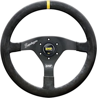 OMP Velocita Superleggero 350mm Suede Leather Steering Wheel Black