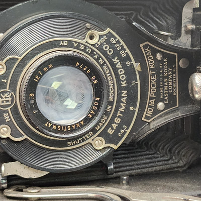 No. 1A Pocket Kodak Folding Autographic Camera with Kodex No. 1 +