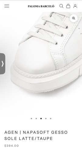 Paloma Barcelo Sneakers Size 38 Agen Napasoft Gesso Sole Org. $394 - Picture 3 of 14