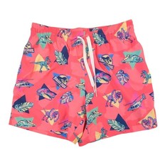 Chubbies Jurassic Park Swim Trunks Pink Dinosaur Print Mens Small 5.5 Inseam