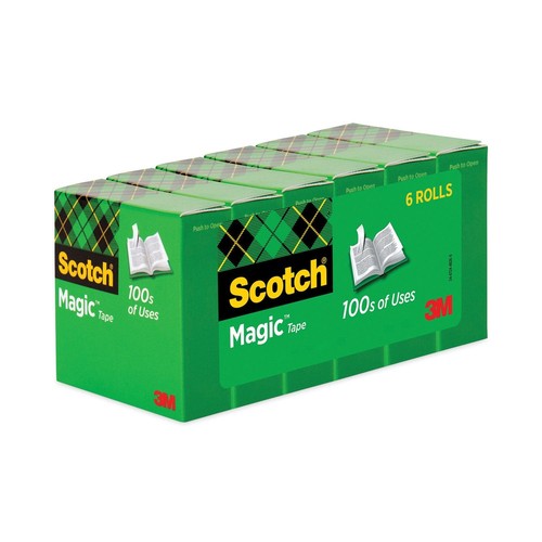 Scotch 810K6 Magic 0.75" x 83.33' 1" Core Tape Refill - Clear (6/PK) New - Picture 6 of 11