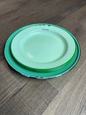 Vintage Coated Tin/Metal Camping Plates (lot of 5)