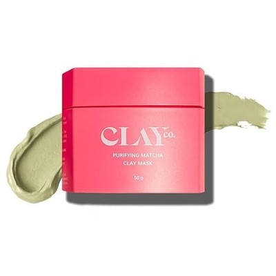 CLAYCO Matcha Detox Clay Mask | Deep Cleansing & Brightening | Green Tea & Colla