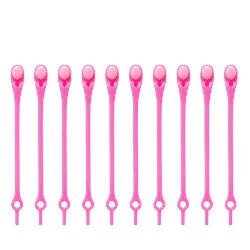 12-48 x lacets élastiques en silicone bandes de chaussures fermeture rapide sans attache - Photo 9/15