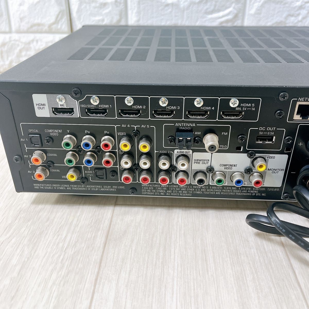 YAMAHA RX-S600 AV Receiver 5.1ch w/ Accessory Tested Japan