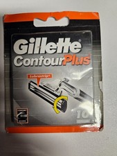 Gillette Contour Plus Cartridges Men's Razor Blades 10 Refills - New Sealed