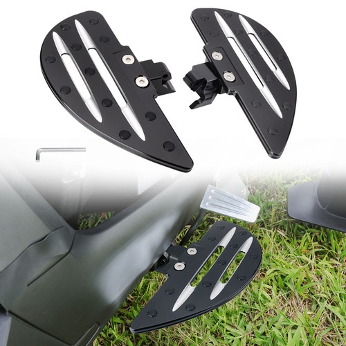 Aluminum Wide Driver Footboards Foot Pegs for Can-Am Ryker 600 900 2019-2025 - Picture 4 of 14