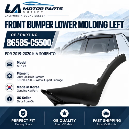Genuine Front Bumper Lower Molding Left 2019-2020 Kia Sorento 86585-C5500 video thumbnail
