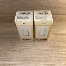 Lutron DVLV-600P-BR Magnetic Low-Voltage Single-Pole Dimmer Brown - Lot Of 2 New
