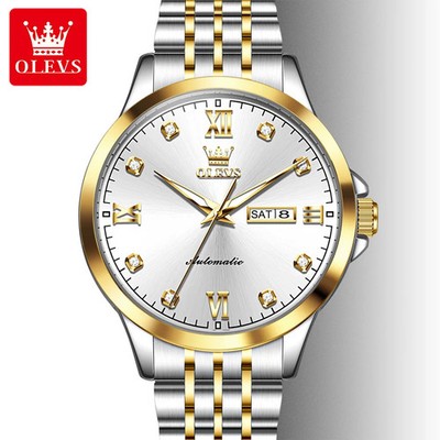 OLEVS Luminous Men's Automatic Mechanical Watch Date Display Business Watch