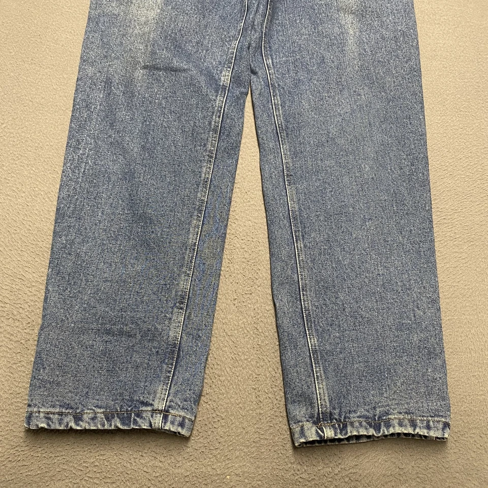 Cabela's Jeans Para Hombres 34x36 Azul Franela Forrado Exterior Calce Relajado Ropa de Trabajo Pantalones Foto 4 de 4