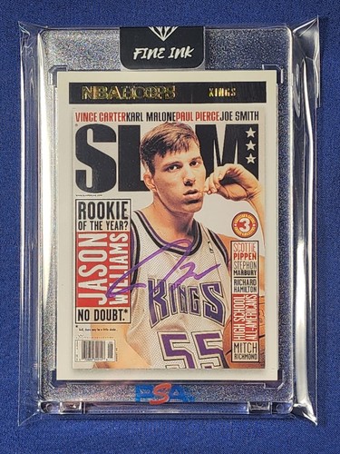 Jason Williams White Chocolate 2020-21 Panini NBA HOOPS Slam Magazine #7 AUTO