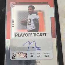 2021 Panini Contenders - Rookie Ticket Tony Fields II #216 Ticket Stub  (AU, RC)