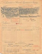 1920 SUPERIOR BUTTER D ISIGNY BRETEL FRERES A VALOGNES