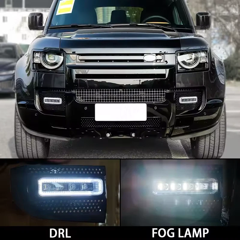 Par de luces antiniebla delanteras para Land Rover Defender 90 110 130 2020-2026 Foto 3 de 4