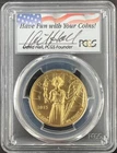 2015-W $100 HIGH RELIEF Liberty Gold PCGS MS70 FS 1 oz Gold David Hall Handsign