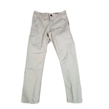 Levi's Chino Pants Boys 8 Beige Khaki 508 Tapered Leg Flat Front Regular Fit