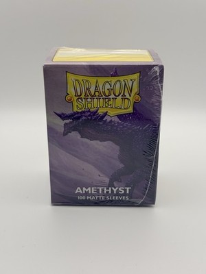 Amethyst 100 Matte Dragon Shield Sleeves Standard Size for Pokemon MTG DBS
