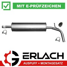 Mittelschalldämpfer für Seat Mii Skoda Citigo VW Load UP 1.0 9457