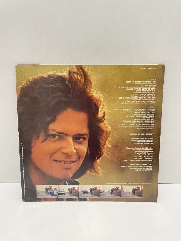Johnny Rodriguez All I Ever Meant To Do Was Sing Vinyl LP 1973 Mercury Records - Image 2 of 4