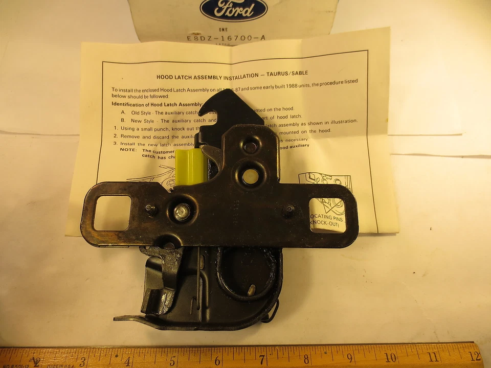 Ford 1986-1987 y principios de 1988 Taurus y Mercury Sable capó pestillo fácil envío gratuito Foto 2 de 4