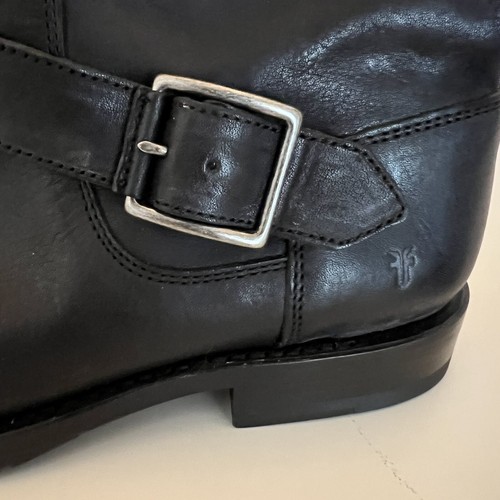 FRYE schwarz Veronica Harness Bootie Schnalle Größe 6 B hergestellt in Mexiko - Bild 8 von 9