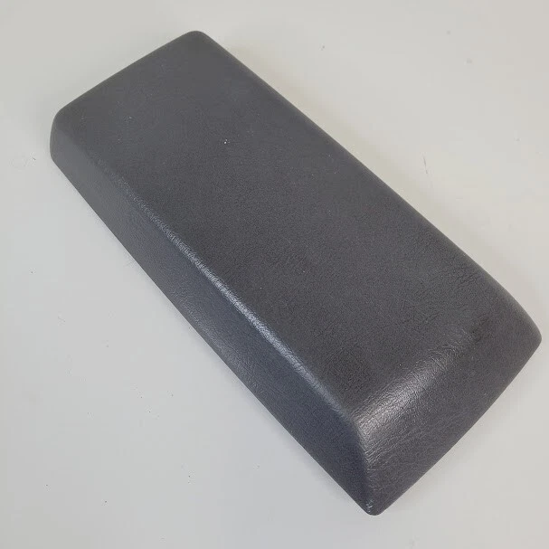 1994-1997 Volvo 850 console central tampa apoio de braço acolchoado couro cinza fabricante de equipamento original - Imagem 2 de 4