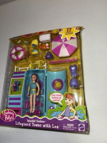 Mattel 2002 Splashin' Fashion Polly Pocket Lifeguard Tower 