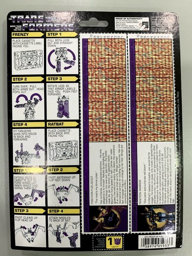 New TF G1 Decepticons Cassette Ratbat & Frenzy Reissue Action Figure - Picture 2 of 7