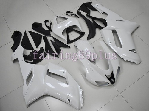 Gloss Pearl White ABS Injection Fairing Kit Fit for 2007 2008 ZX6R 636 - Picture 1 of 6