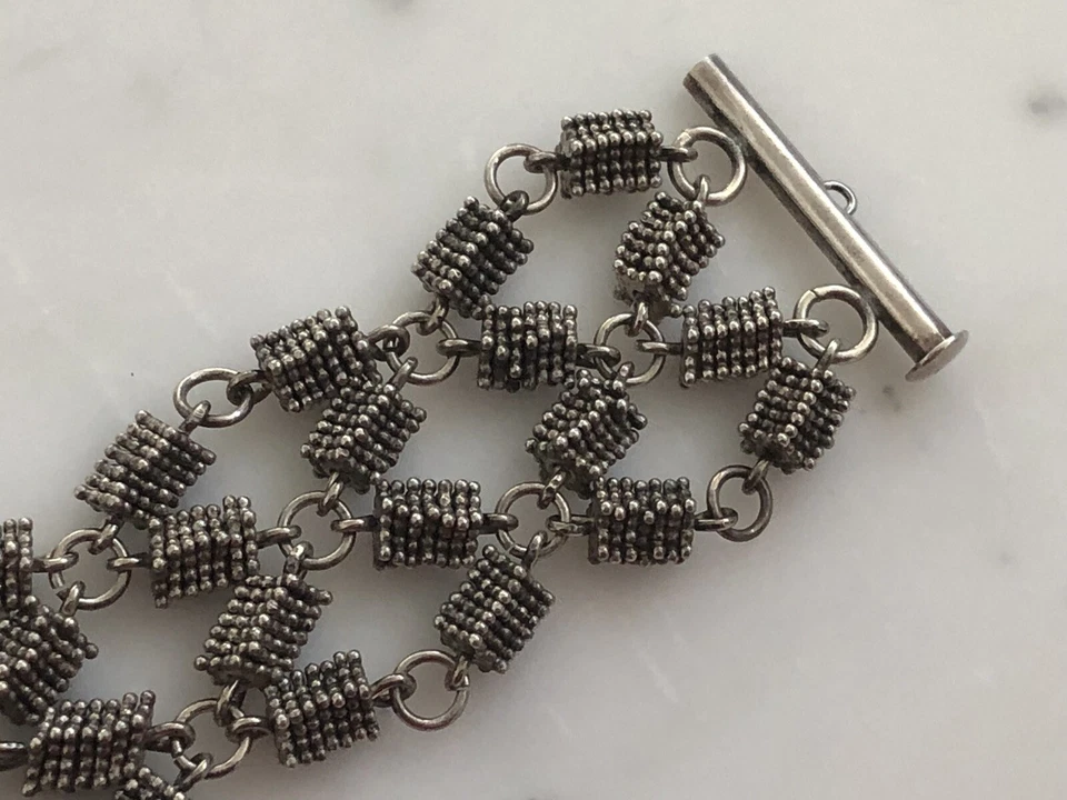 Interesante brazalete de plata firmado por Michael Dawkins nuevo sin etiquetas Foto 3 de 4