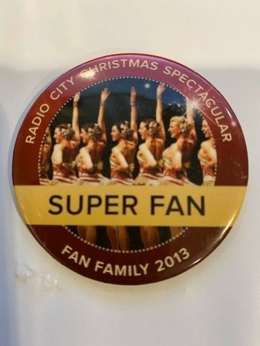 Radio City Rockettes Christmas Spectacular 2013 "Super Fan" Pin