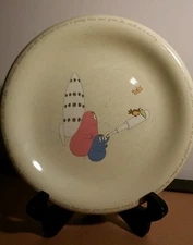 1996 Dunkin' Donuts "The 25th Anniversary" Vintage Green Plate