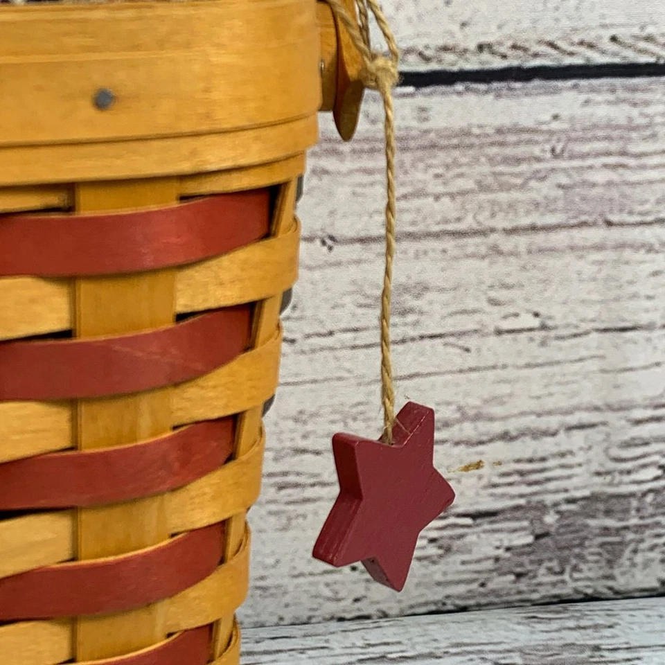 Longaberger 25th Anniversary Basket 1973-1998 Collector American Flag Liner - Image 4 of 4